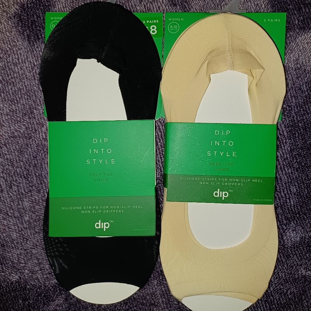 👠Dip Into Style Silicone Non-Slip Grippers for High Heels  NWT 6 Pairs